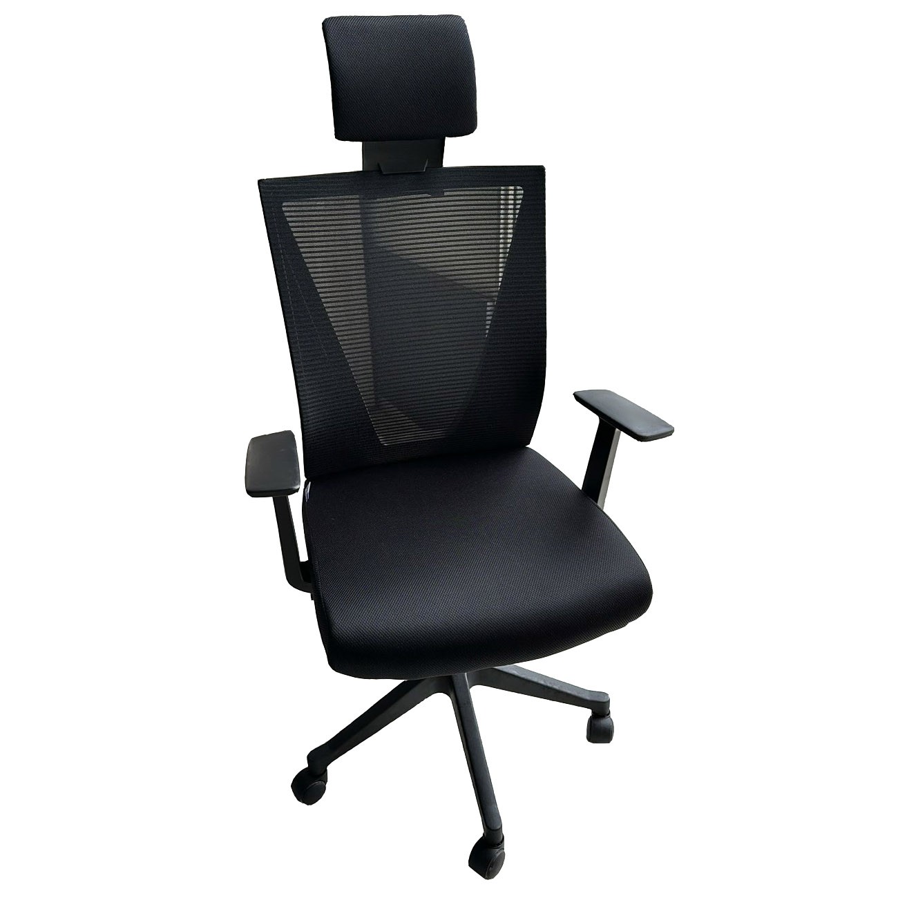 Imagen Sillón De Oficina Pir-var Se-039h Apoyacabeza Resp Alto Tela Negra