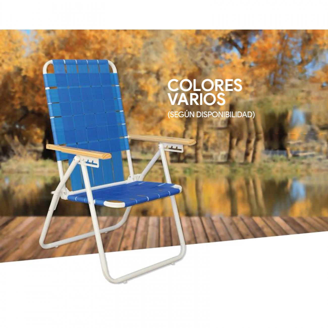 Imagen Combo X2 Reposera Descansar 20001 Caño 7/8 5 Posiciones