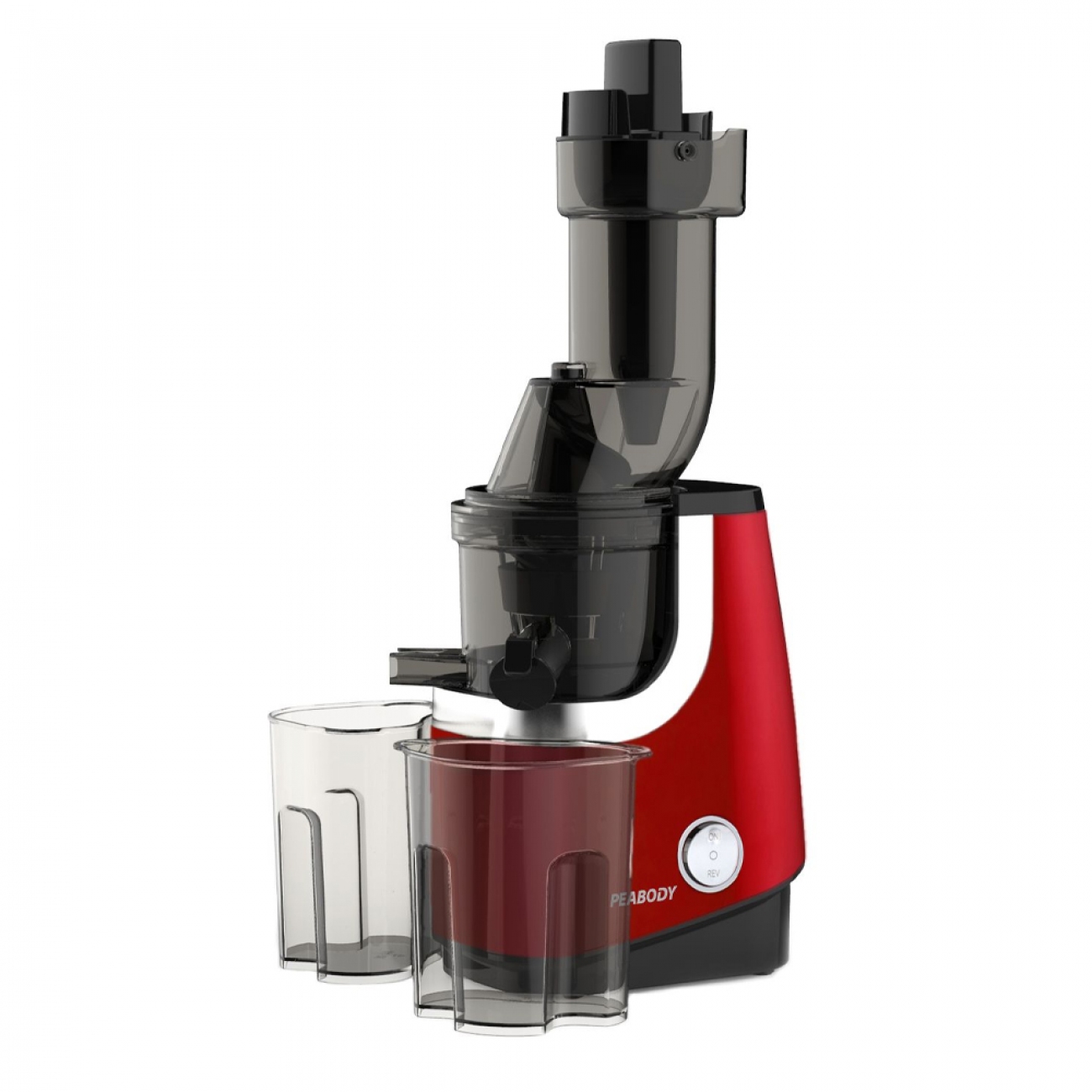 Imagen Juguera Eléctrica Peabody Pe-sj45 Slow Juicer 200w 2 Jarras