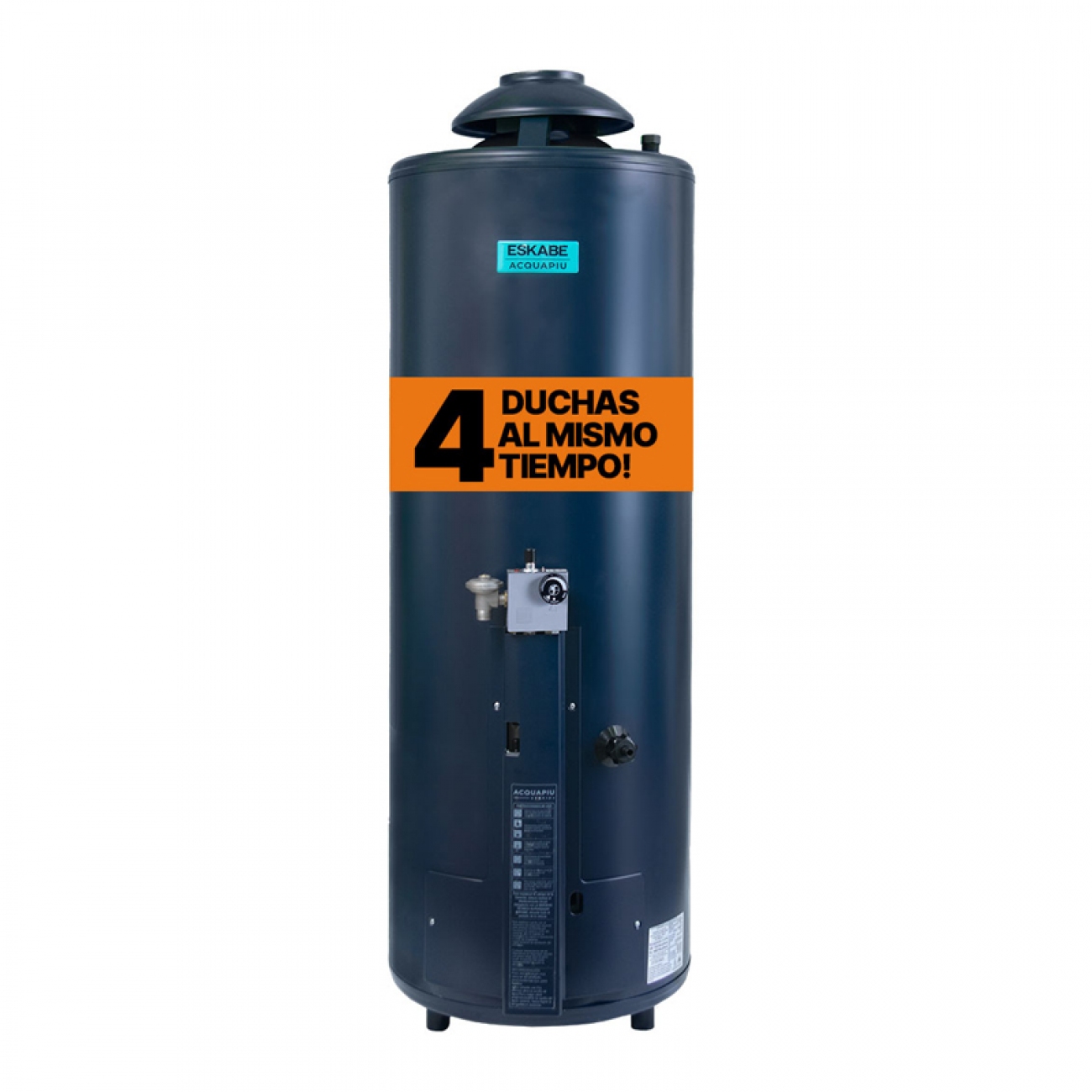 Imagen Termotanque Alta Recup Eskabe Acquapiú H1100 Multigas 76 L