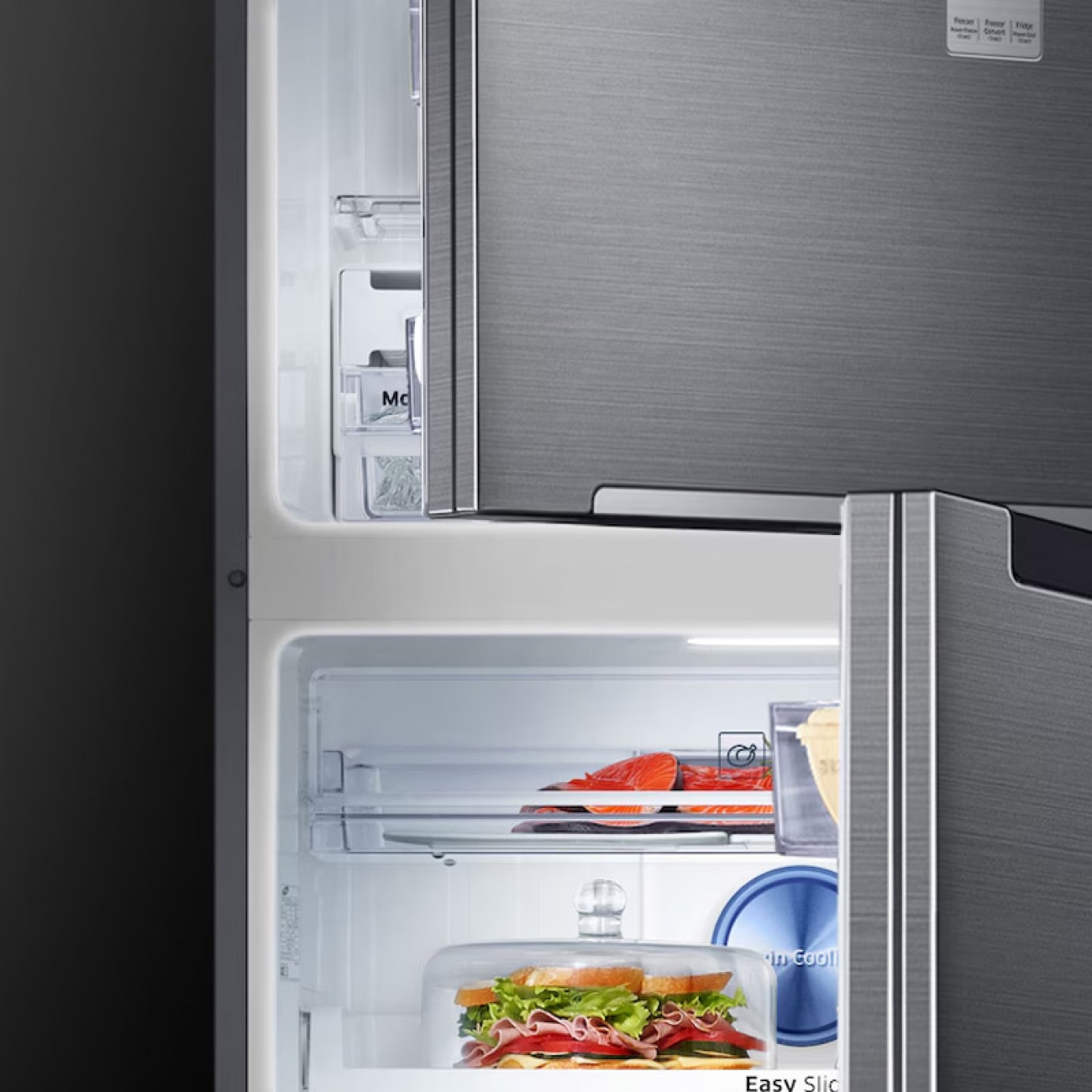 Imagen Heladera No Frost Inverter Samsung Rt29k507js8 299l Silver