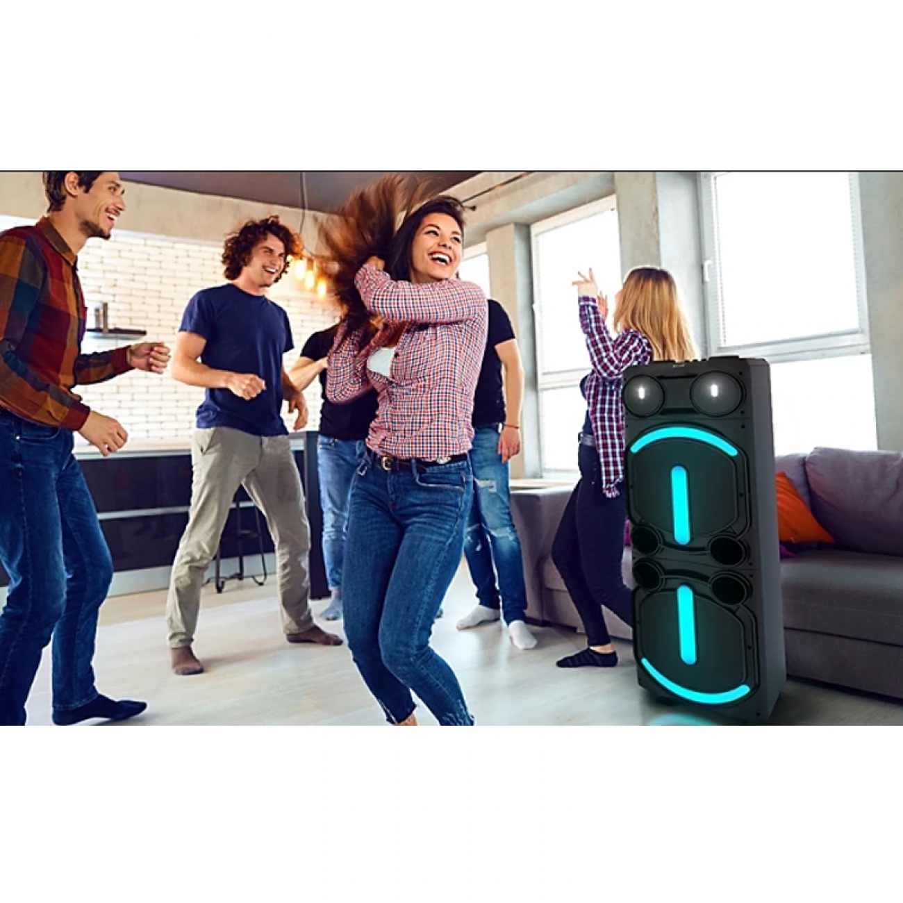 Imagen Torre De Sonido Philips Tax5708/77 400w Rms Bluetooth 12"