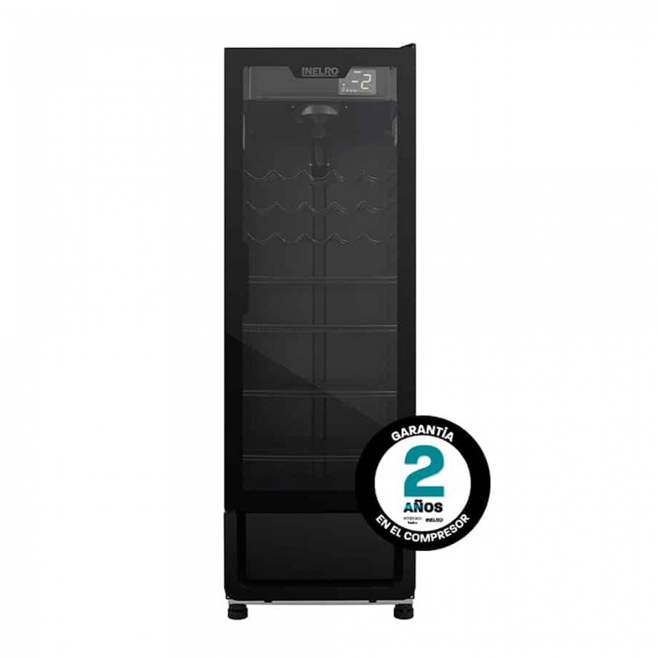 Imagen Heladera Exhibidora Vertical Inelro Mt-17 Ng 428 Lts Negra
