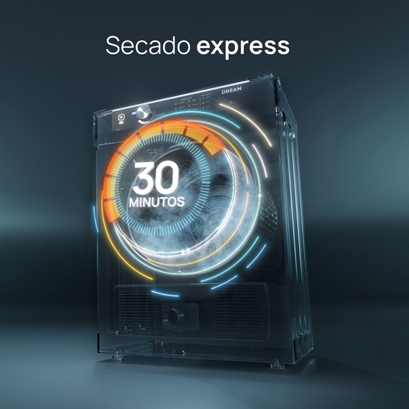 Imagen Secarropas Por Calor Drean Sed090vbcl0 9 Kg Blanco