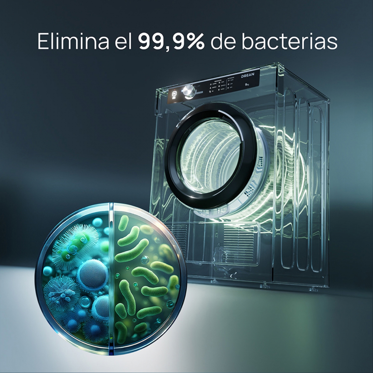 Imagen Secarropas Por Calor Drean Sed090vbcl0 9 Kg Blanco