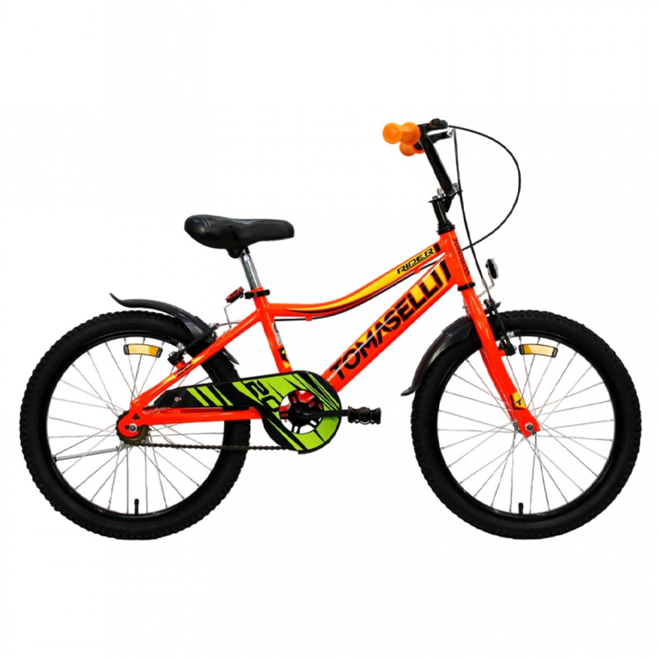 Imagen Bicicleta Niño Tomaselli Rider R20" Frenos V-brake Rueditas Nar
