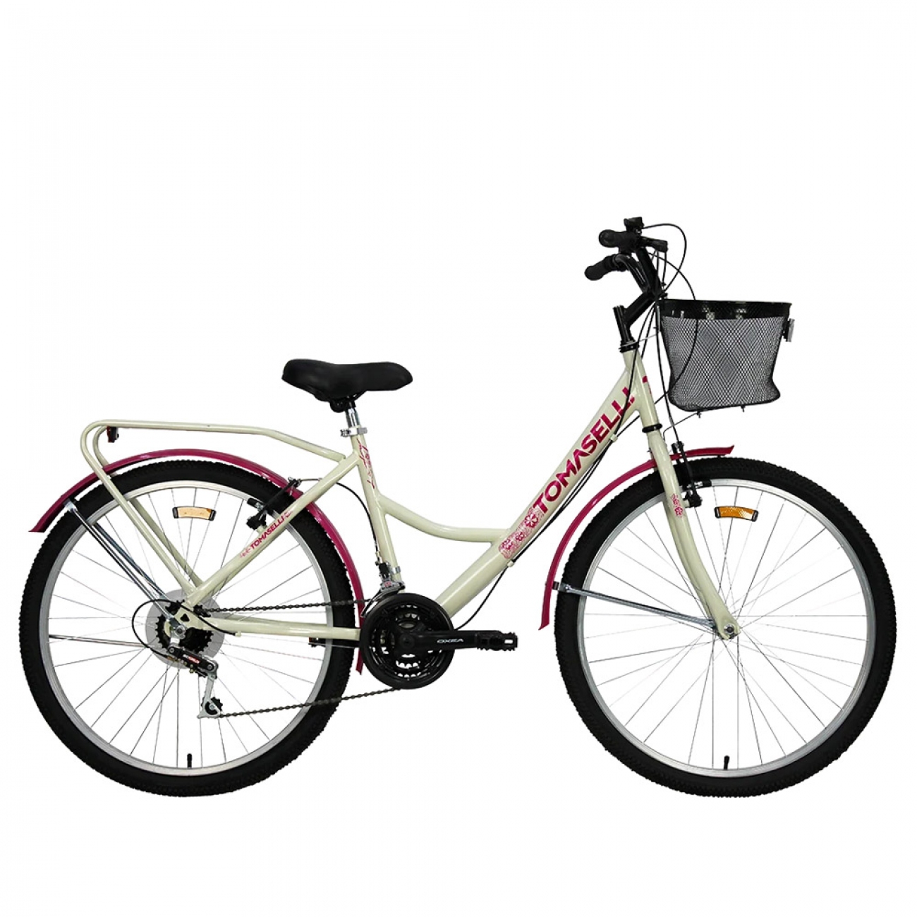 Imagen Bicicleta Niño Tomaselli Lady Full R20" Canasto Bla/fucs