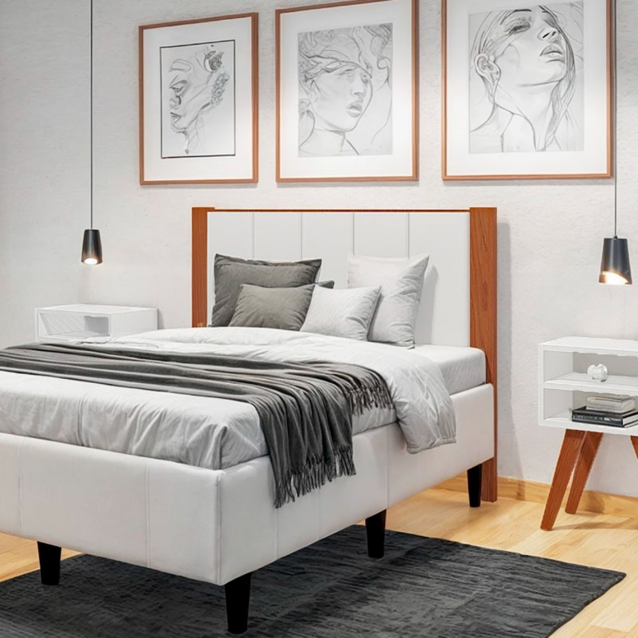 Imagen Respaldo 1 Plazas Inmacol 170 1 M Miel Ecocuero Blanco