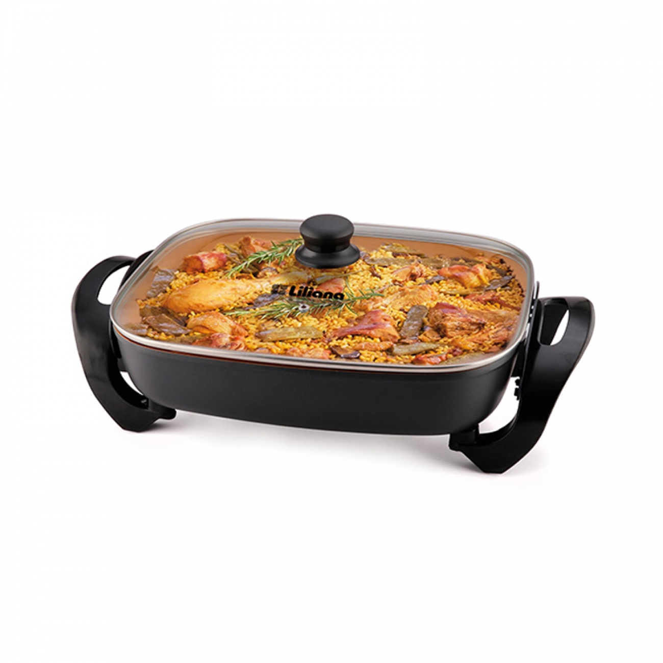 Imagen Sarten Eléctrica Liliana Ak920 Cookchef 1500w 7 En1