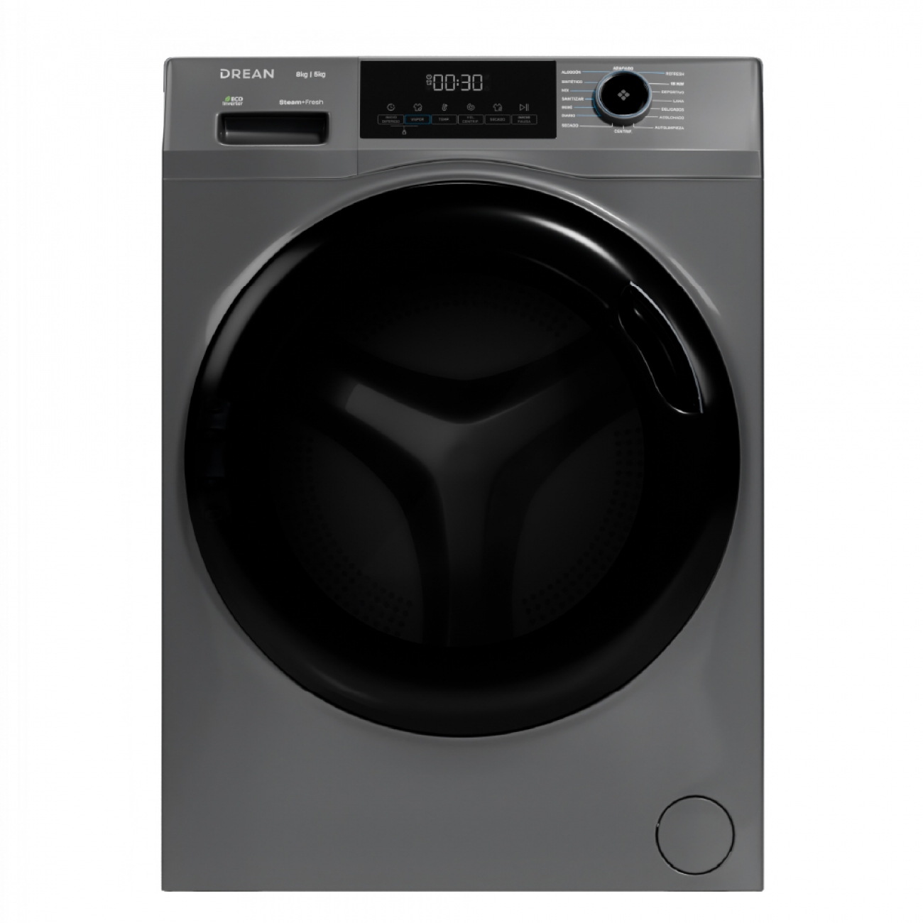 Imagen Lavasecarropas Drean Lscdr0805sg0 8/5 Kg Inverter Gris