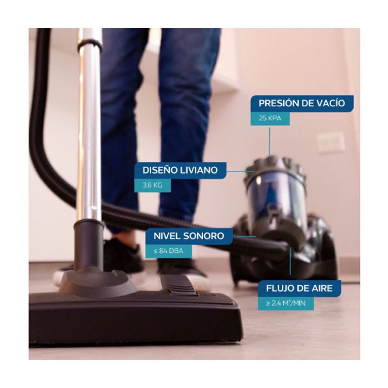 Imagen Aspiradora Philco Phasc1933pi 1800w 1.2lts