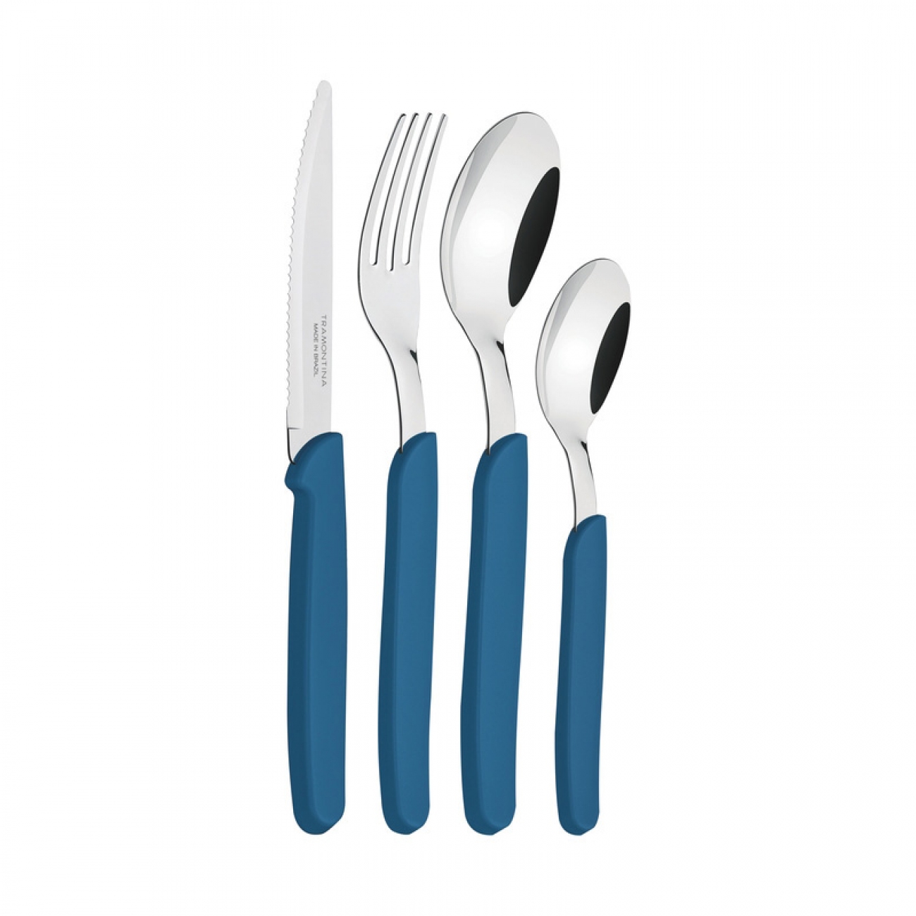 Imagen Juego De Cubiertos X24 Tramontina Carmel Celeste