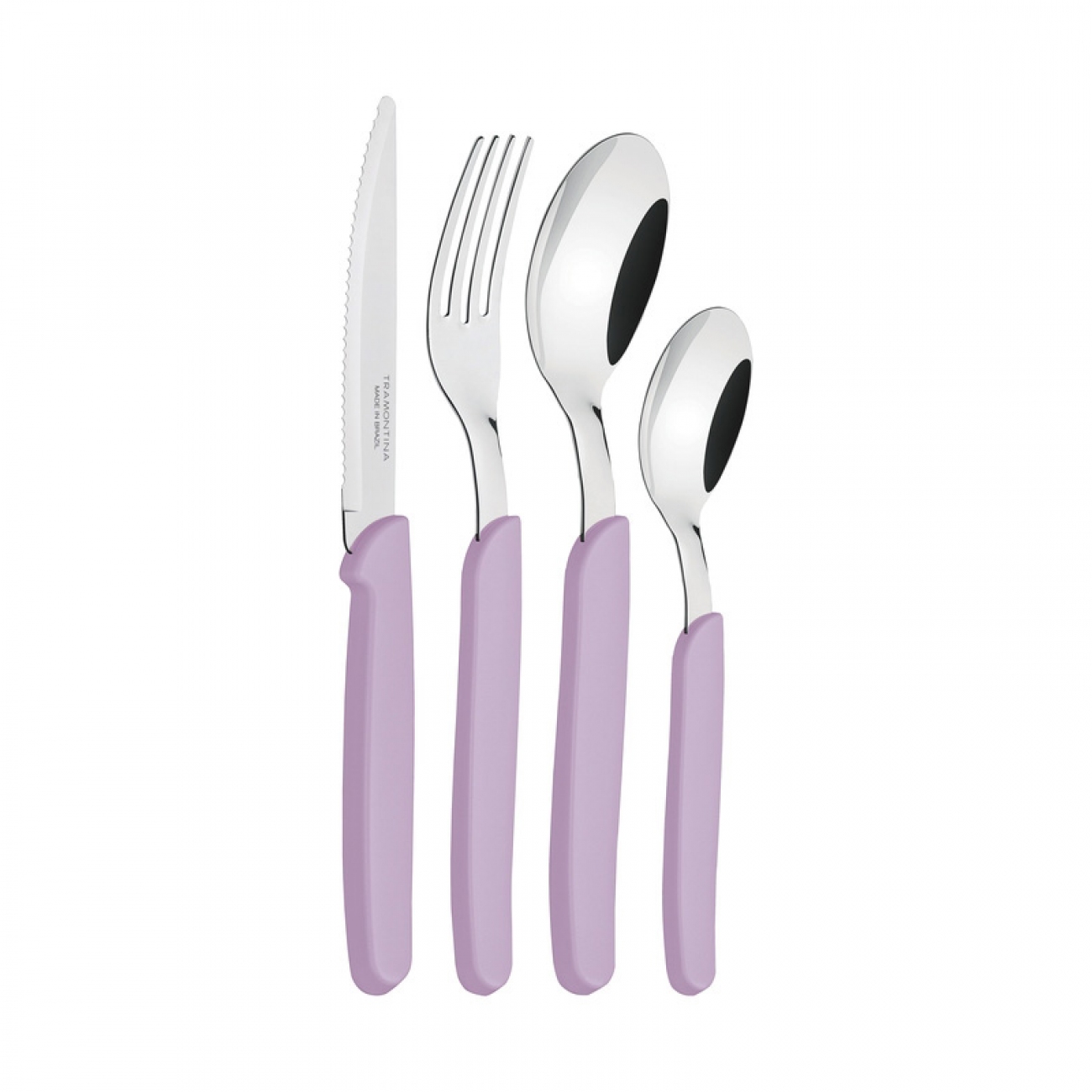Imagen Juego De Cubiertos X24 Tramontina Carmel Lila