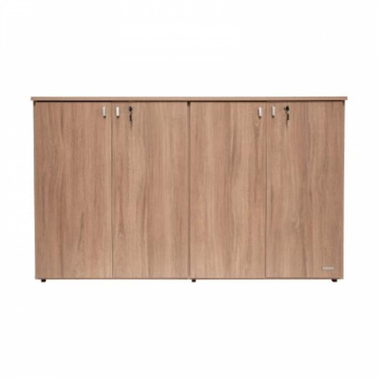 Imagen Biblioteca Platinum 505 4 Puertas Altas Con Cerradura Acacia