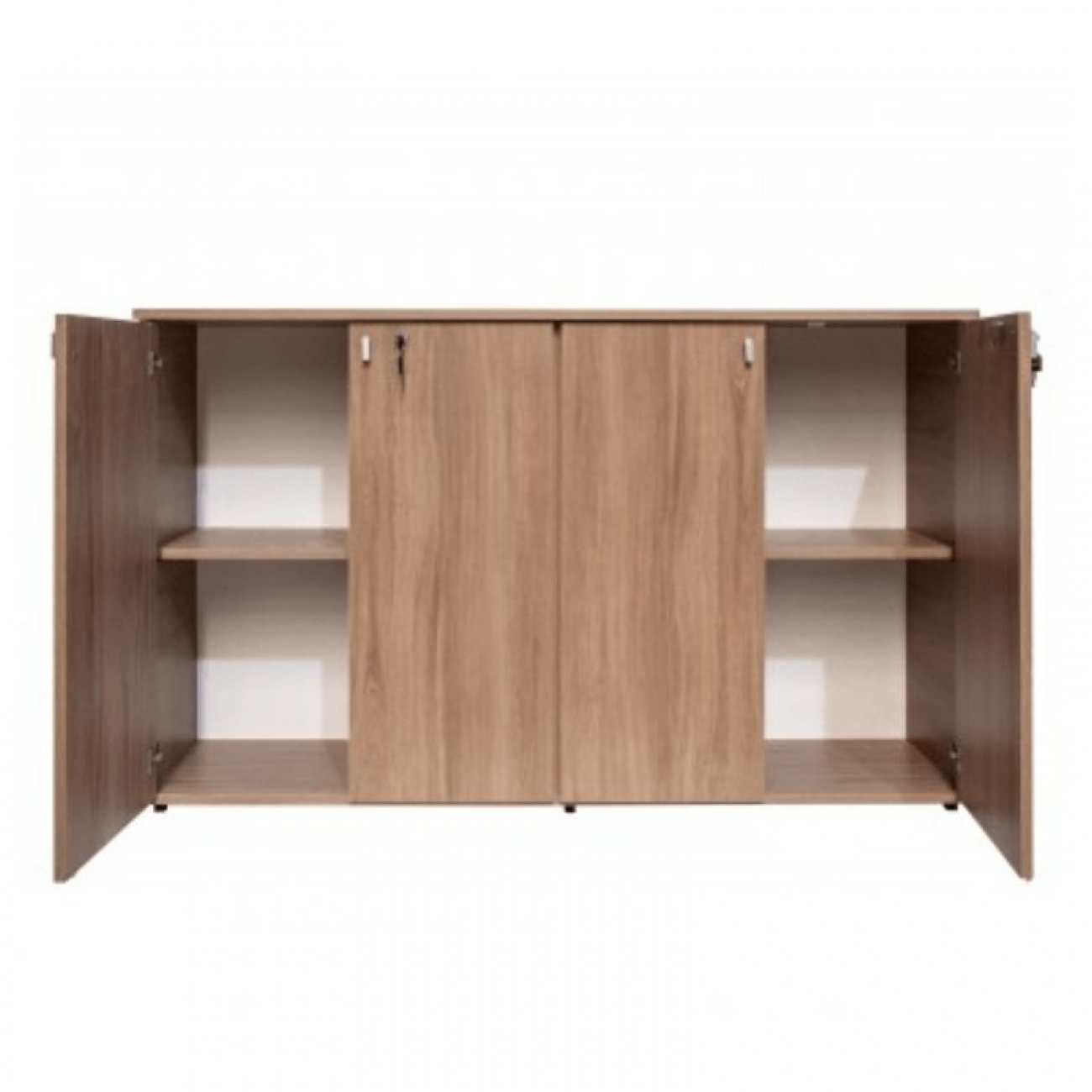 Imagen Biblioteca Platinum 505 4 Puertas Altas Con Cerradura Acacia