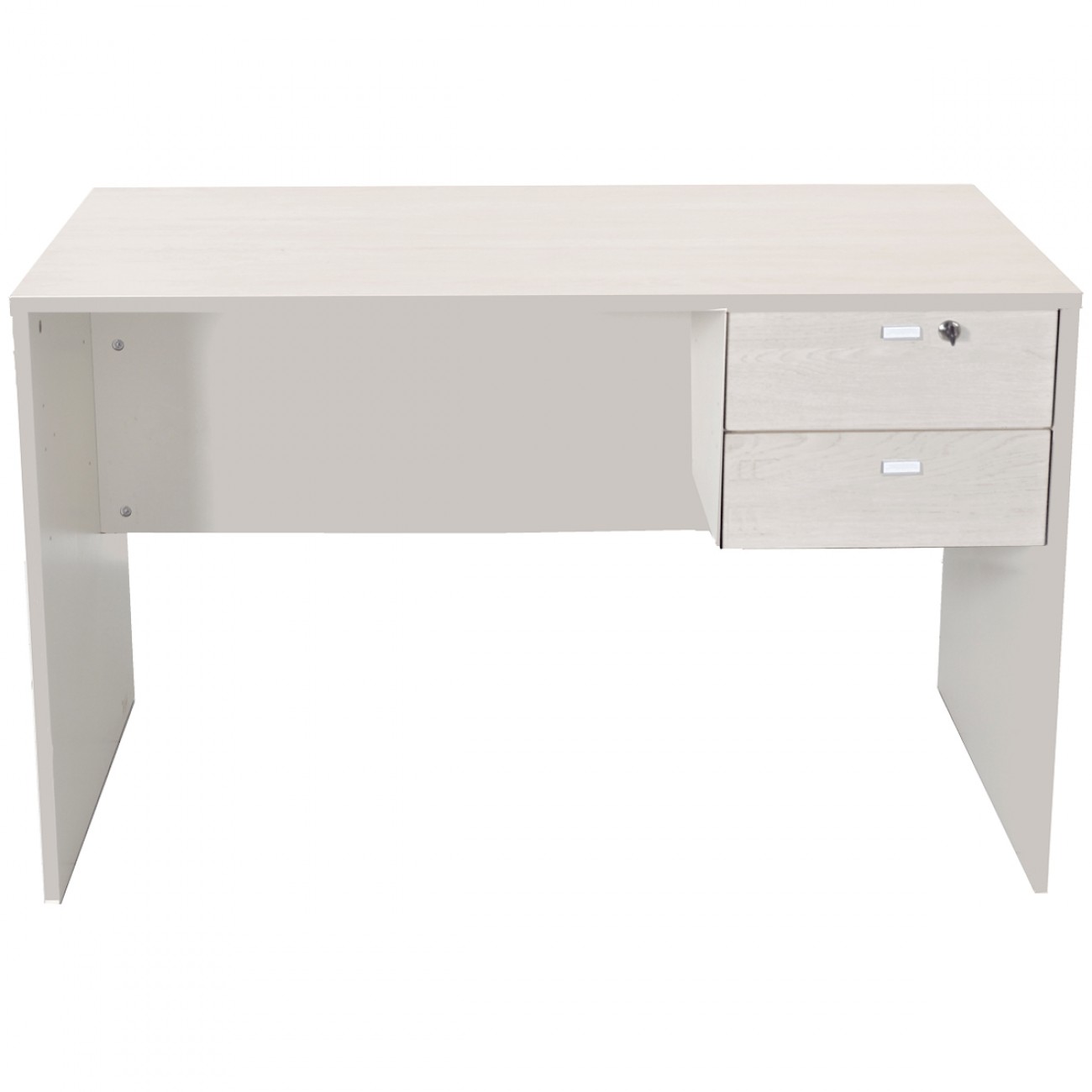 Imagen Escritorio Platinum 502 1.2mts 2 Cajones Con Cerradura Gris Andino