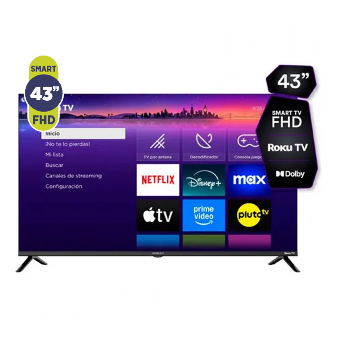 Imagen Smart Tv Led 43" Noblex Db43x3100 Full Hd