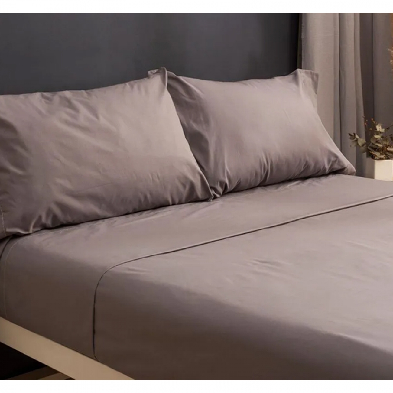 Imagen Juego De S&aacute;banas Casablanca Oro 1 1/2 P 144h Gris Topo