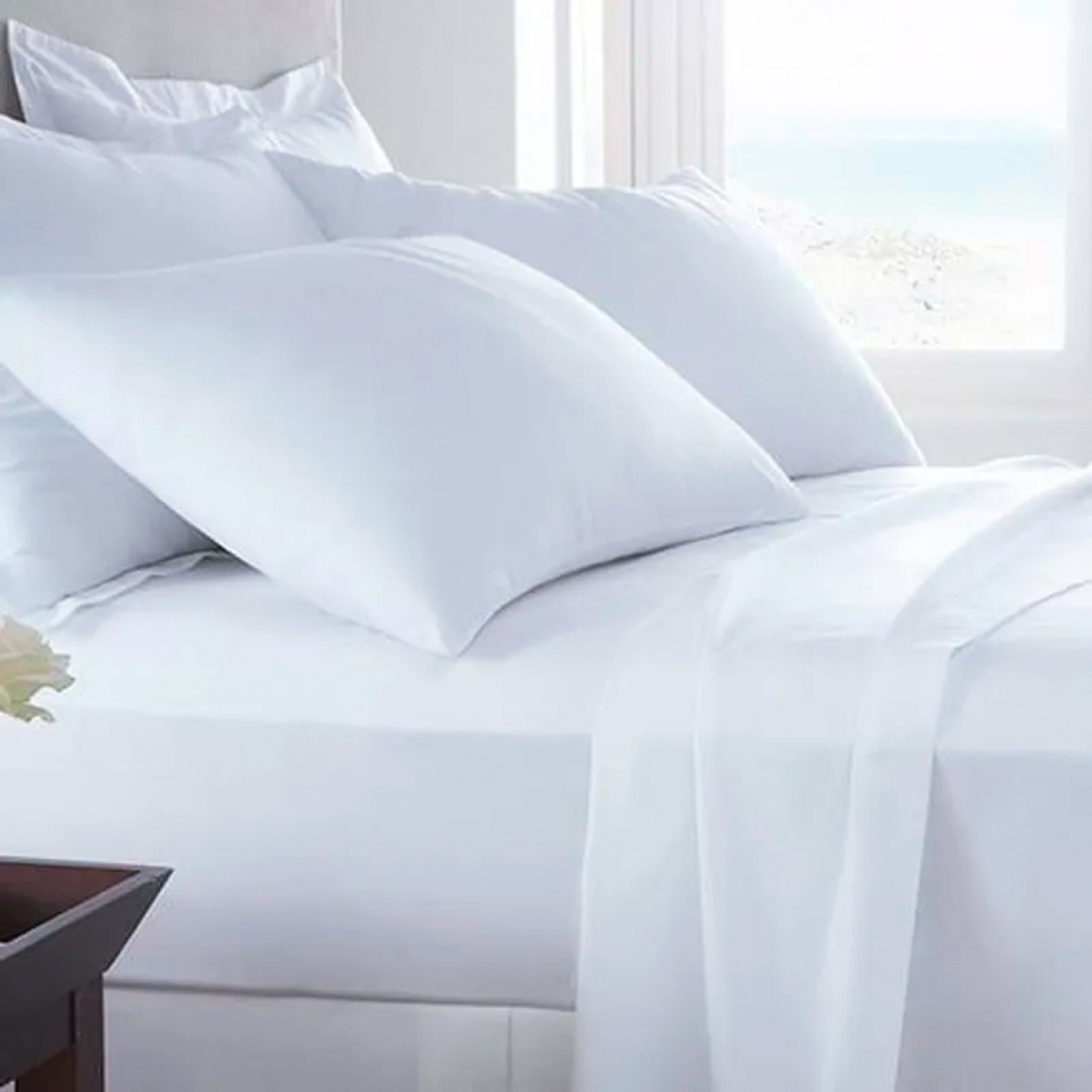 Imagen Juego De Sábanas Casablanca Queen Plaza 250h Blanco