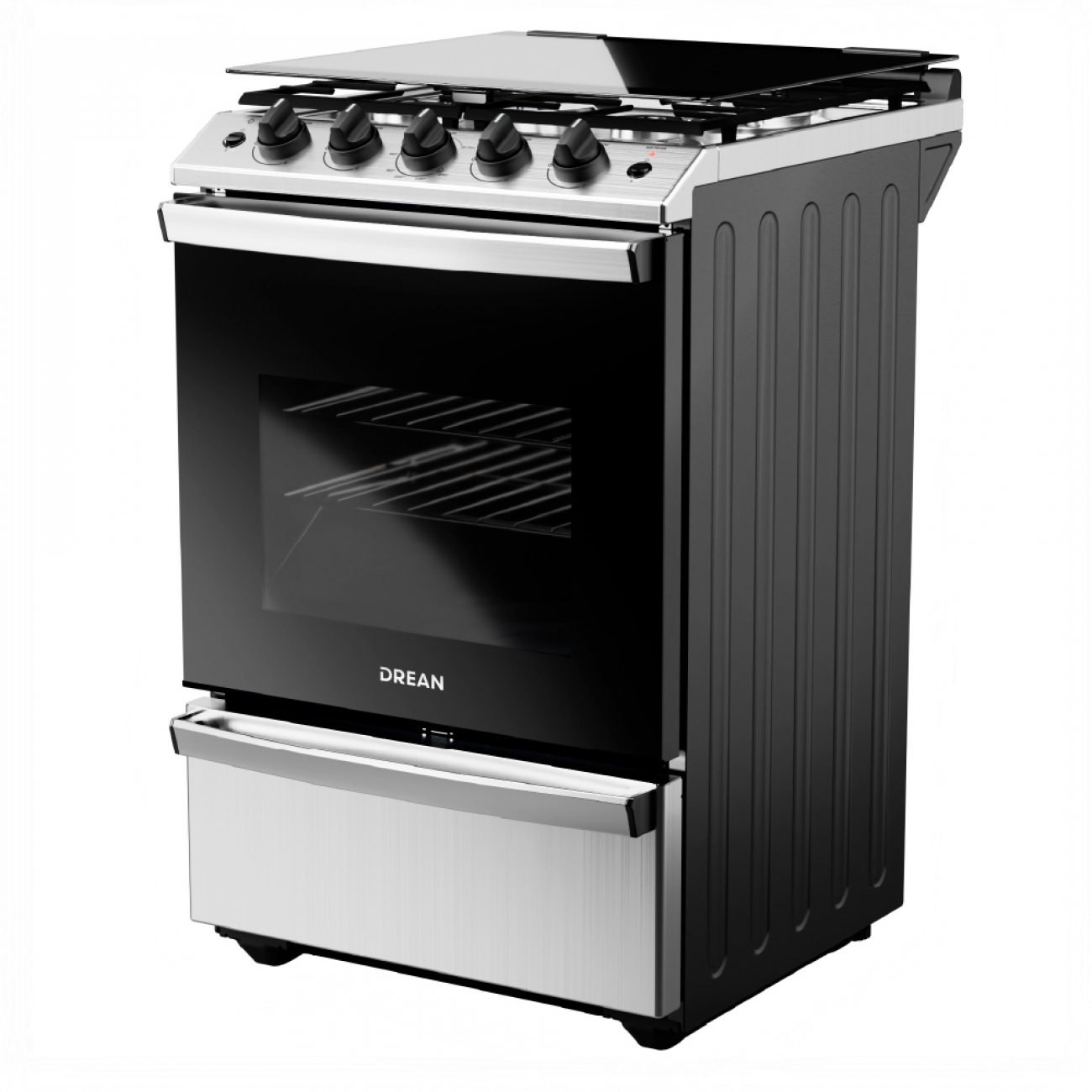 Imagen Cocina A Gas Drean Cd5617ai0 Acero Inoxidable 4 H Air Fryer