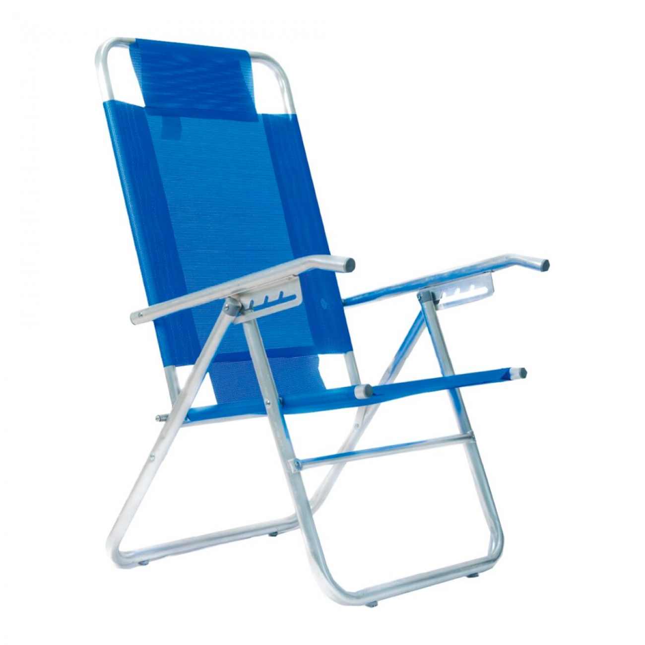 Imagen Reposera Playera Descansar 80017 5 Posiciones Caño Aluminio