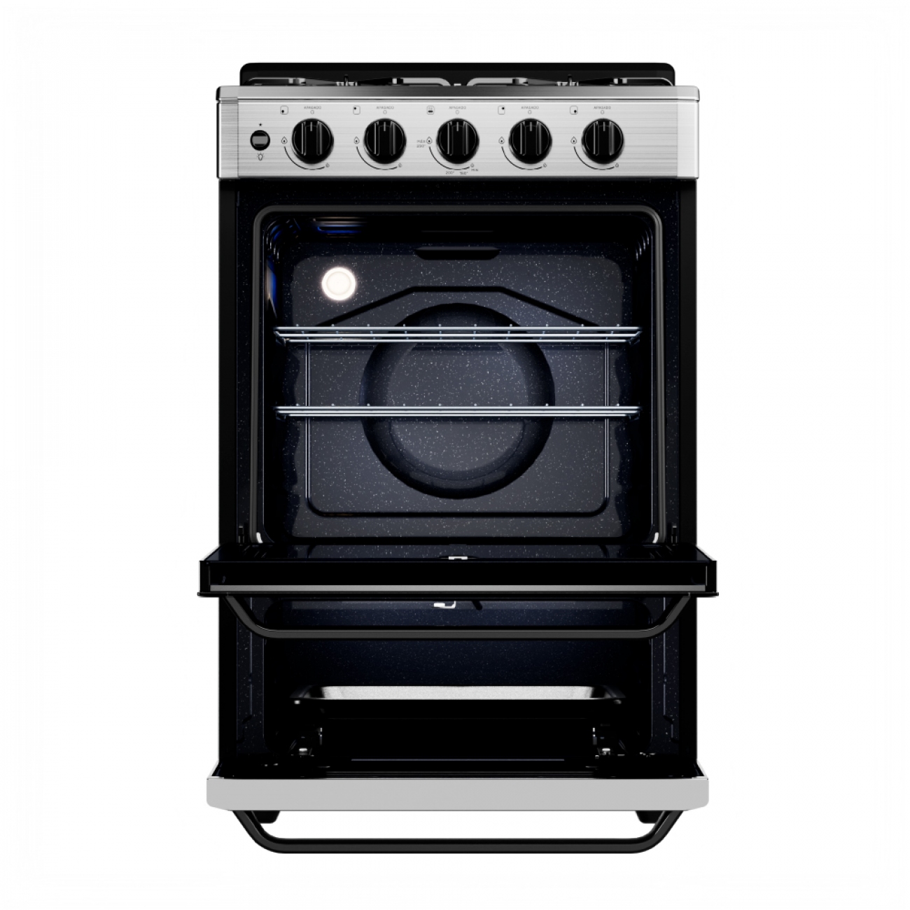 Imagen Cocina A Gas Drean Cd5603ai0 4 Hornallas Multigas Acero Inox