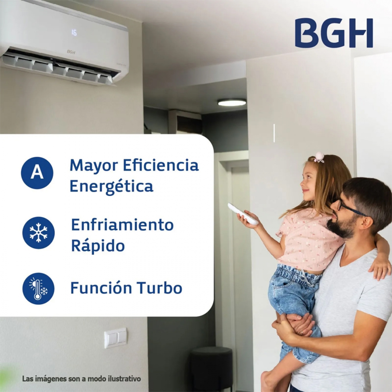 Imagen Aire Acondicionado Split Bgh Bs26wchu 2700w Frio/calor