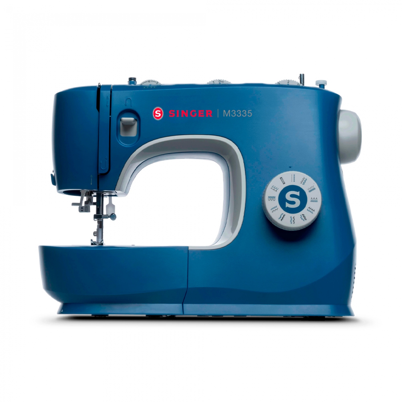 Imagen Maquina De Coser Singer M3335c Costura Recta Y Zigzag Azul