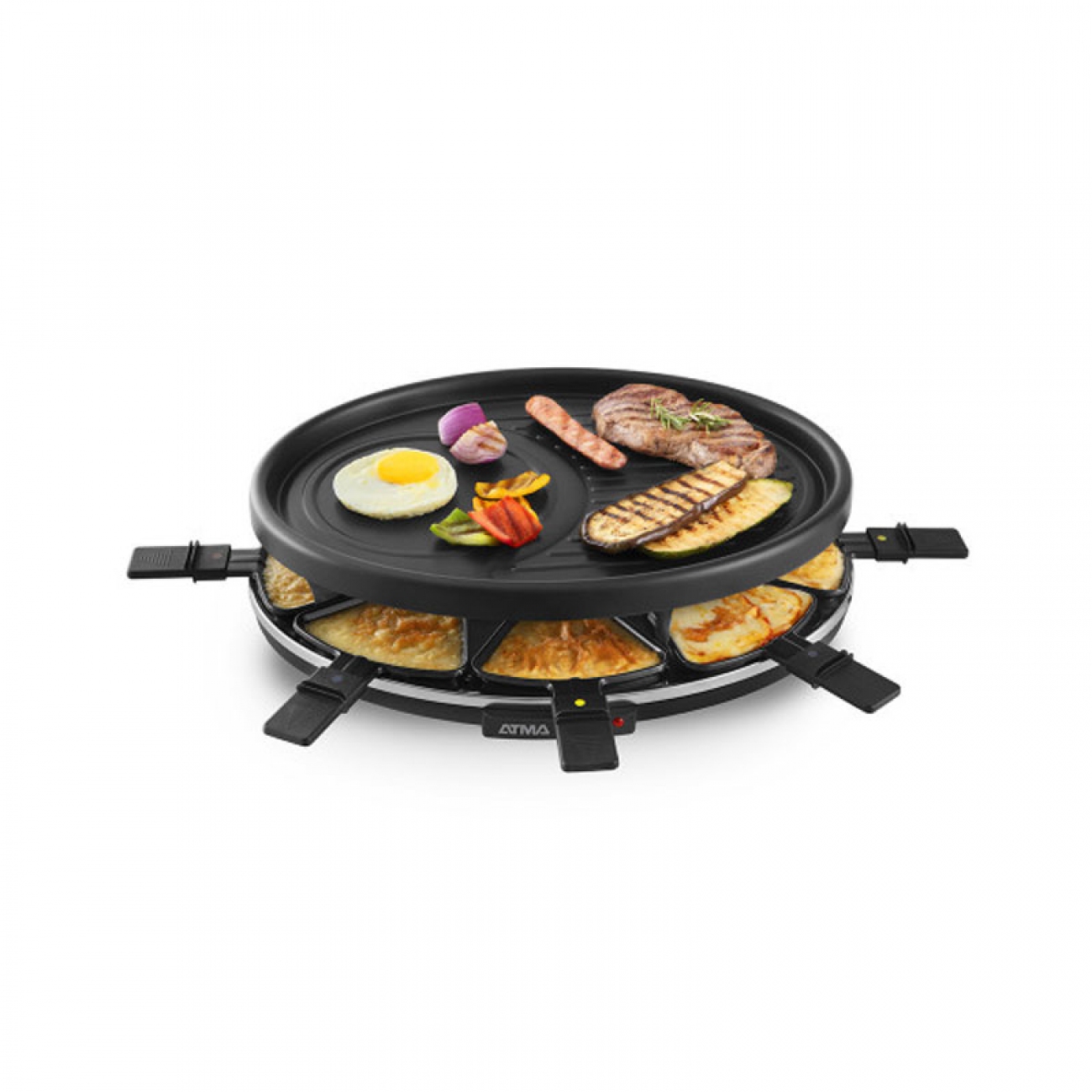 Imagen Racletera El&eacute;ctrica Atma Ra918p 8 Personas 1400 W