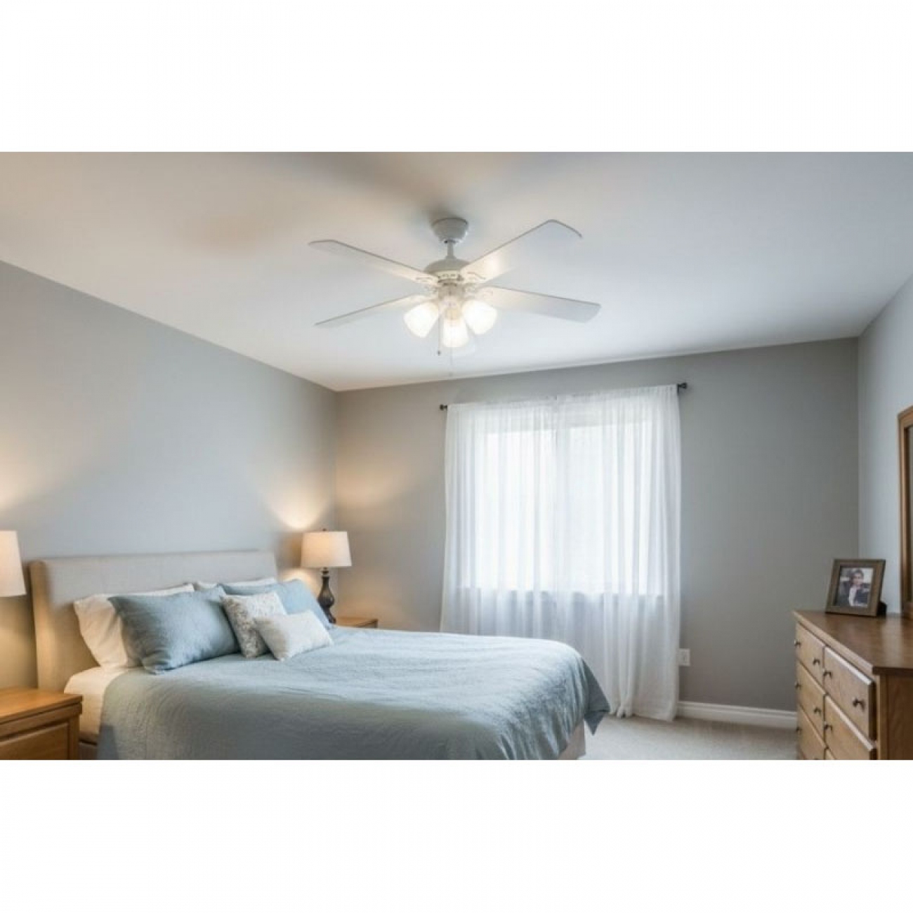 Imagen Ventilador De Techo Con Luz Severbon Vta420b Metal 85w