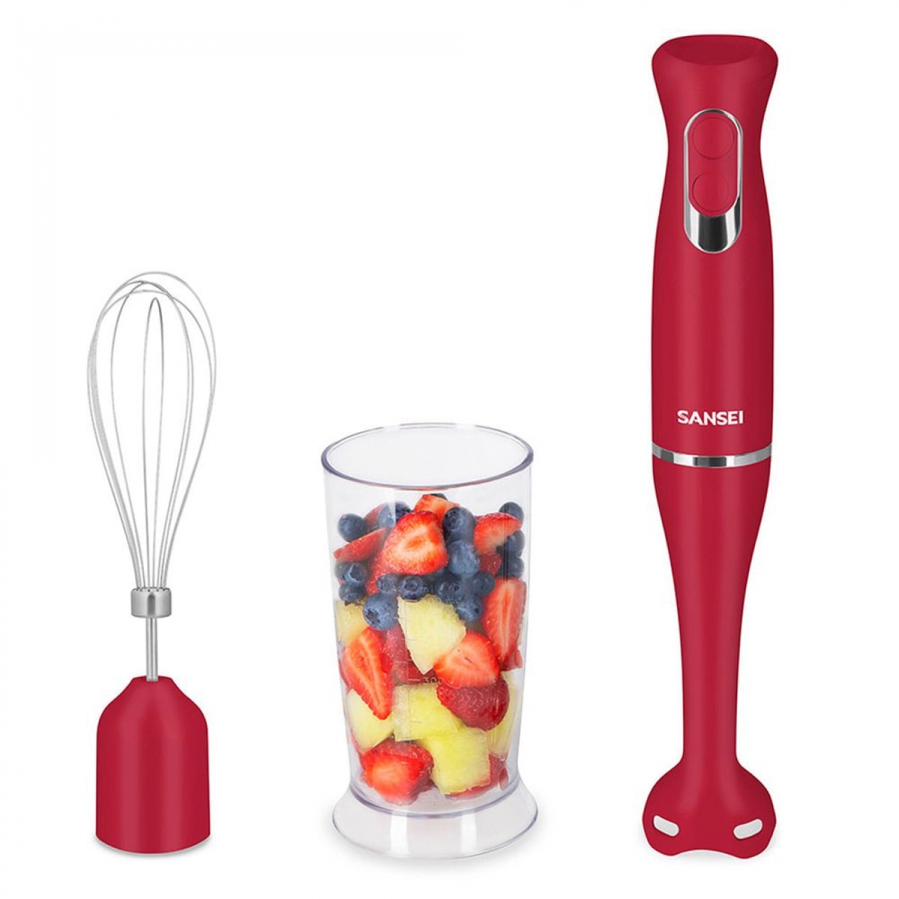 Imagen Batidora Sansei 91lmsa8507rp 600w Batidor Rojo