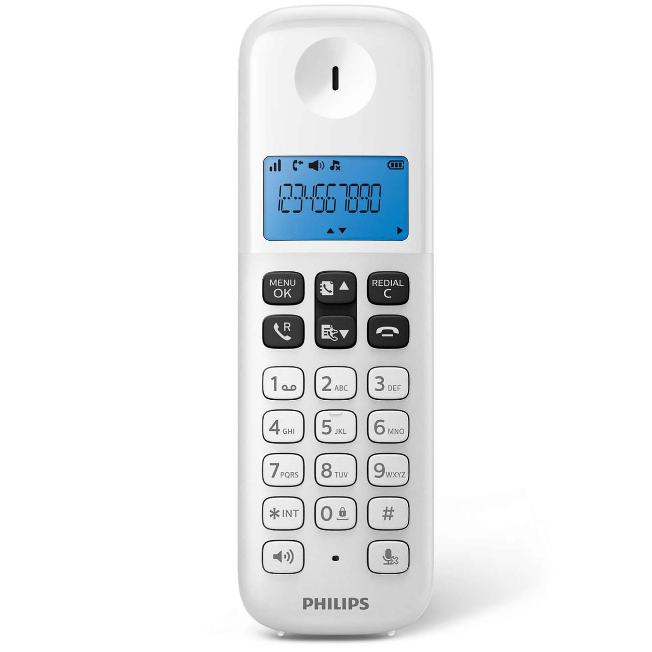 Imagen Teléfono Inalámbrico Philips D1311 Id Manos Libres Blanco