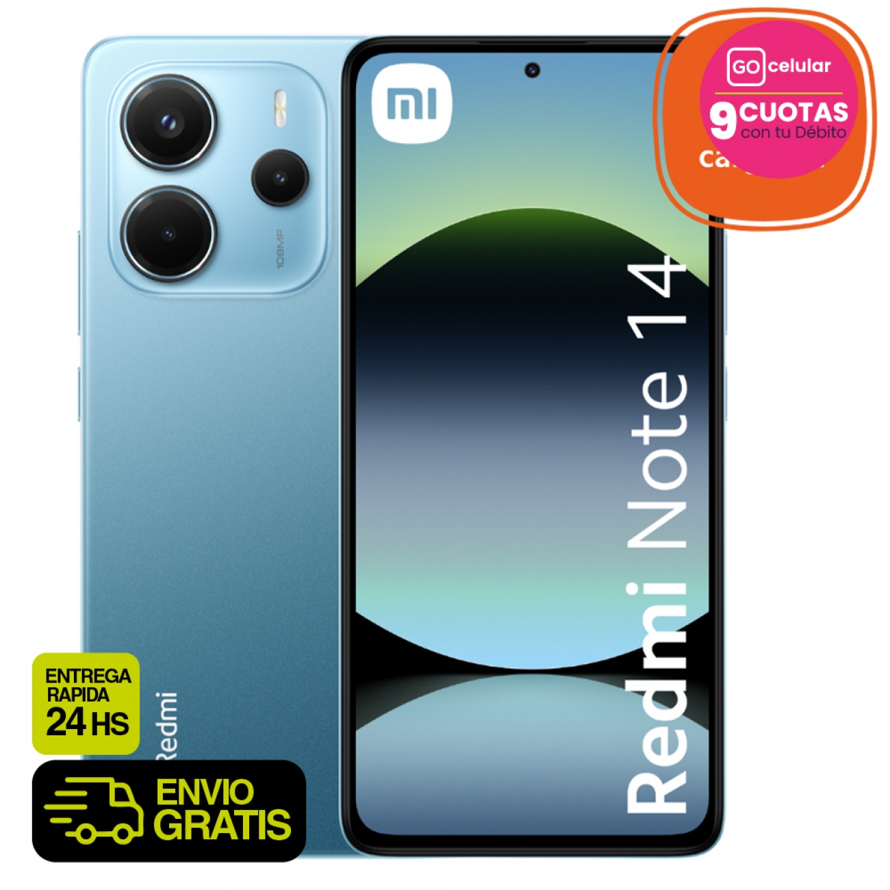 Imagen Celular Xiaomi REDMI NOTE 14 6GB 128GB 6&period;67" Ocean Blue