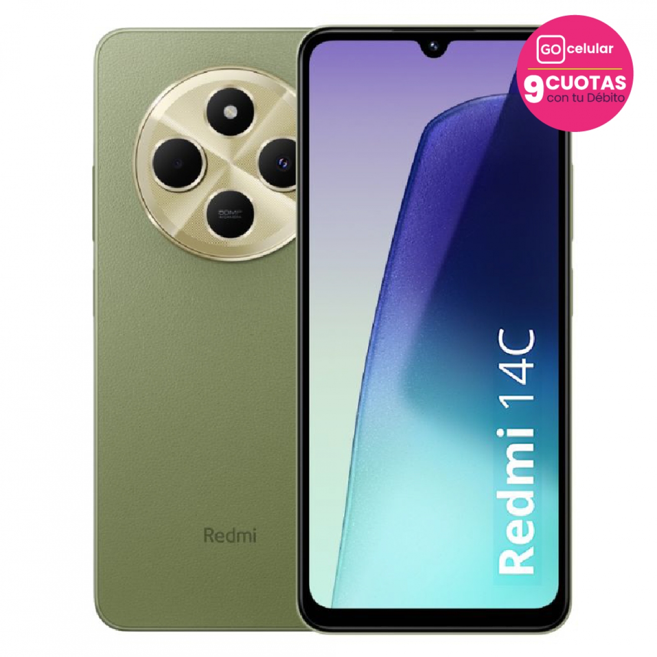 Imagen Celular Xiaomi Redmi 14 C 6&period;88" 4GB 256GB Sage Green
