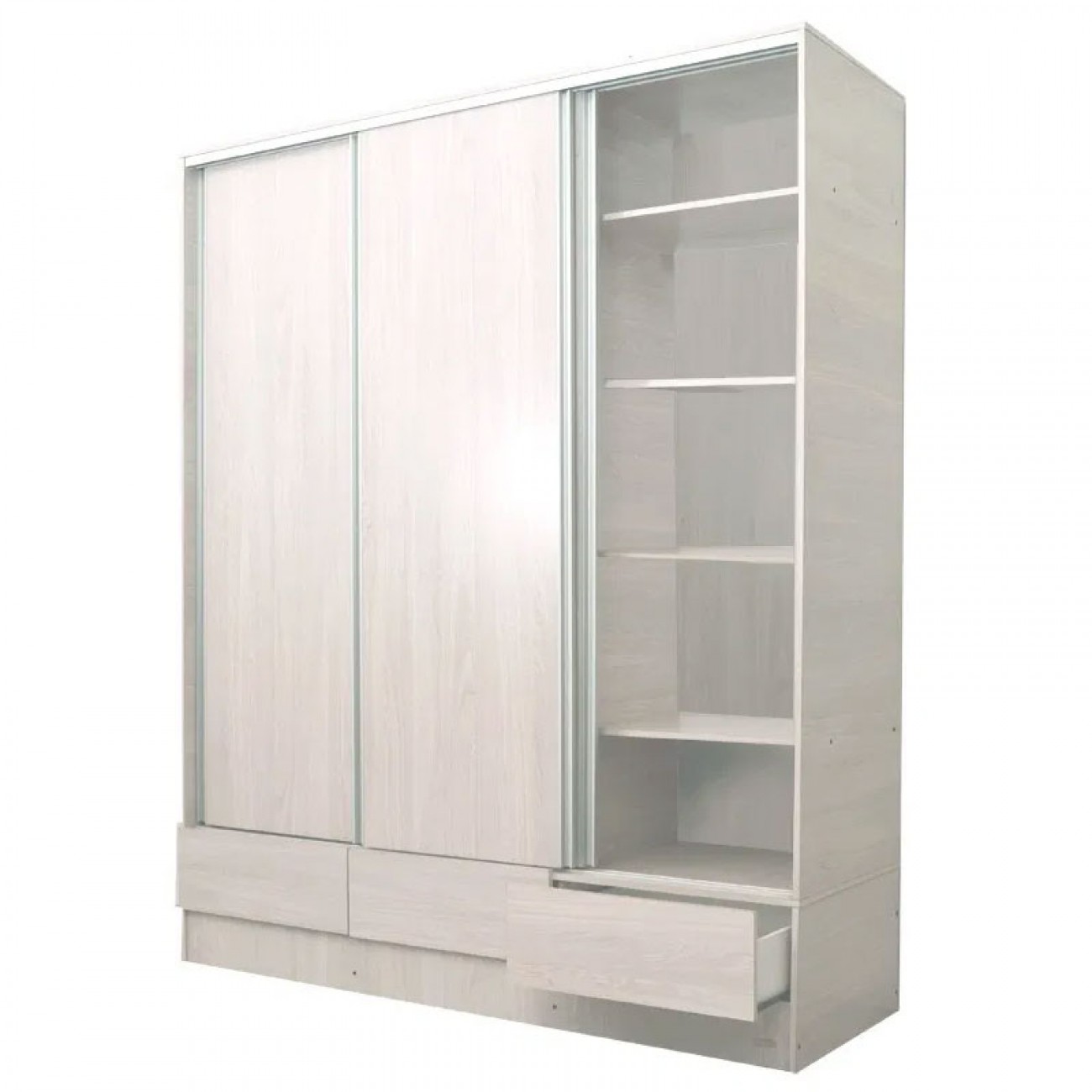 Imagen Placard Ropero Platinum 635 1&comma;8 Mts Puertas Corredizas Gris Andino