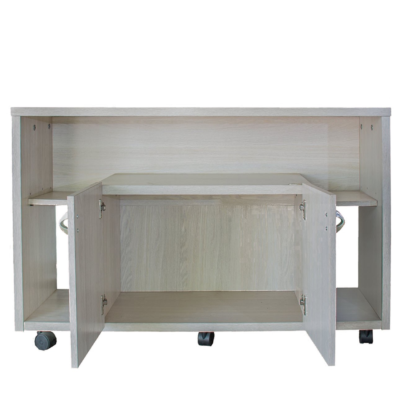 Imagen Mesa Rack Para Tv Led Audio Platinum 2604 1mt Gris Andino