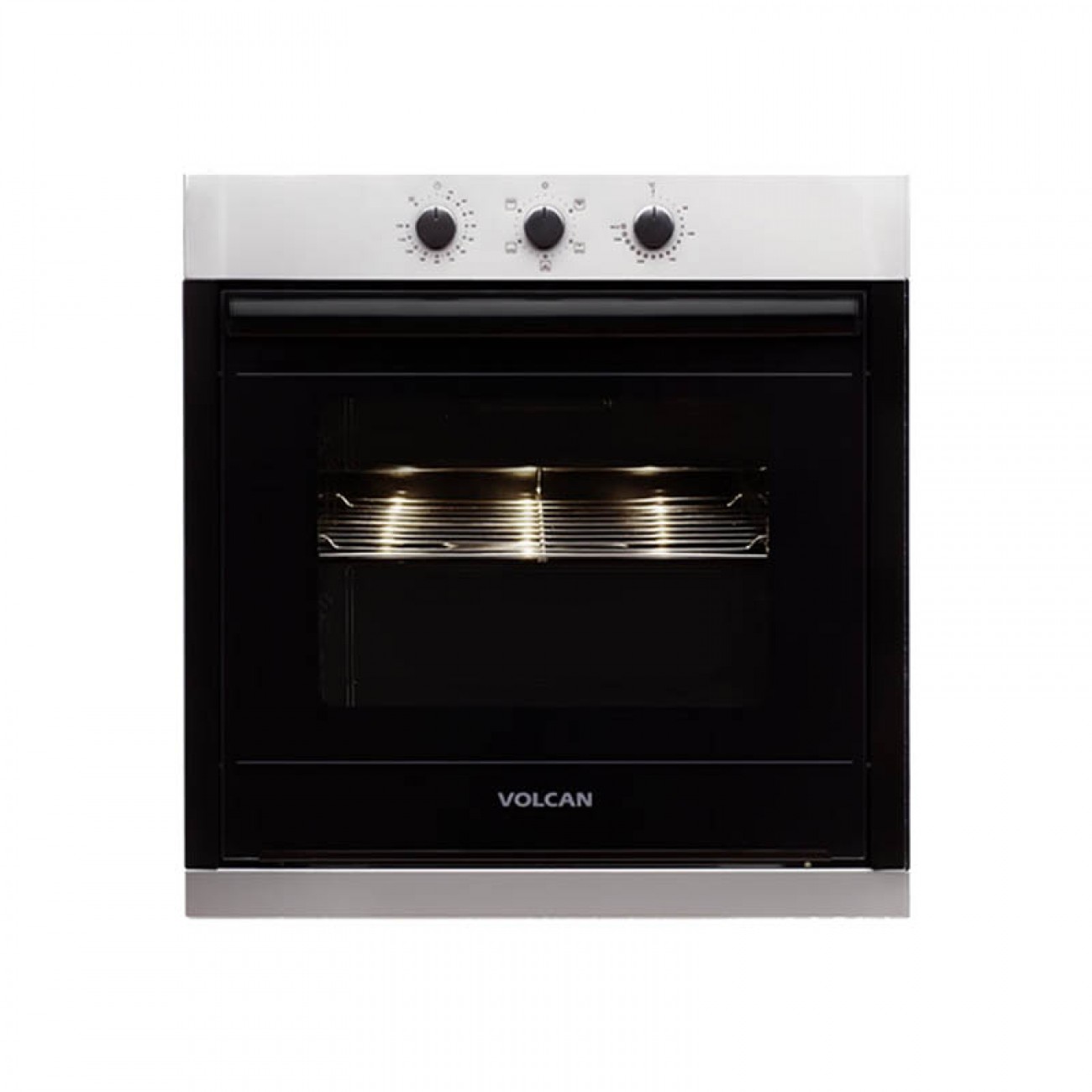 Imagen Horno El&eacute;ctrico Empotrable Volcan Hb6apv Negro/inox Grill