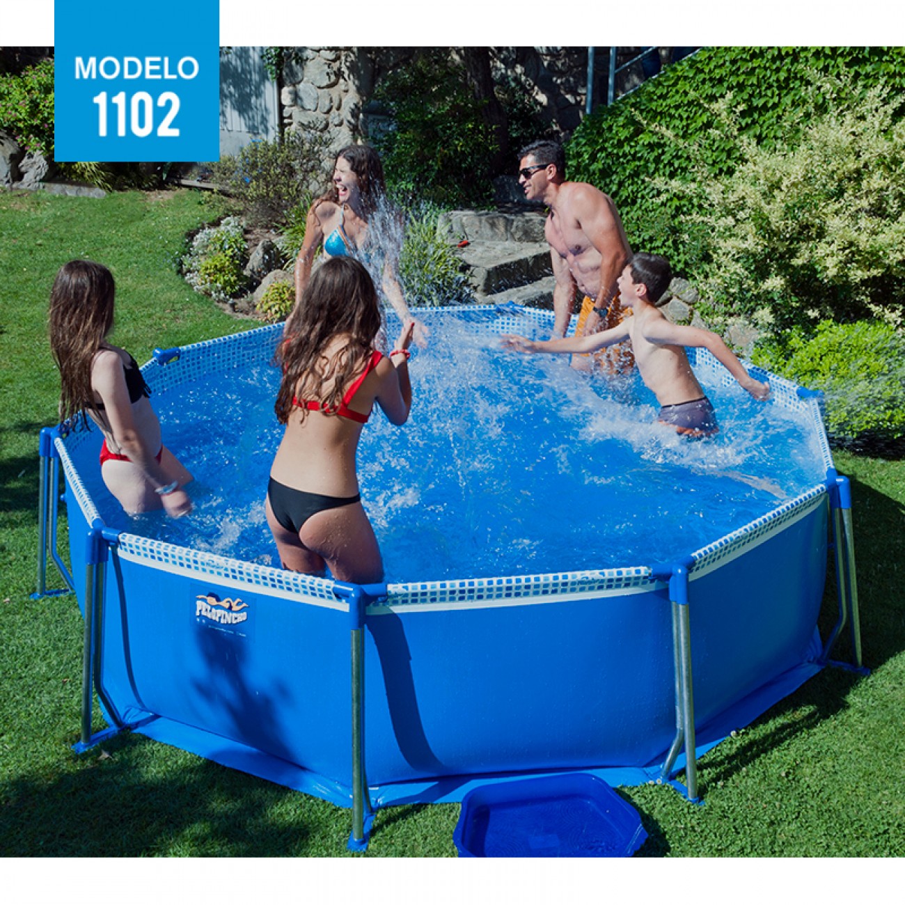 Imagen Pileta Pelopincho De Lona 1102 5500 Lts 3,05 X 0,75 Mts