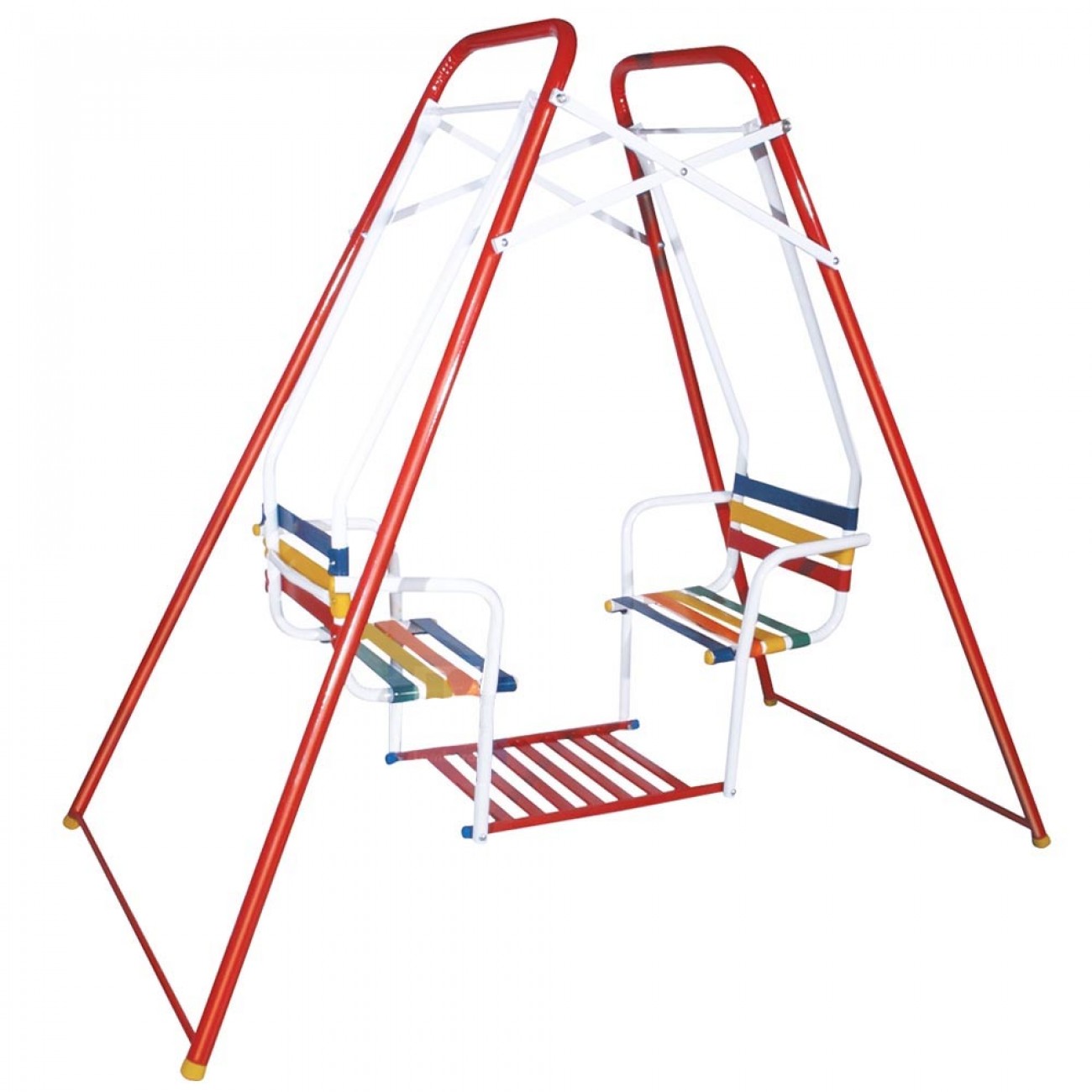 Imagen Hamaca Gemela Para Niño Asiento Fijo Diseño Multicolor